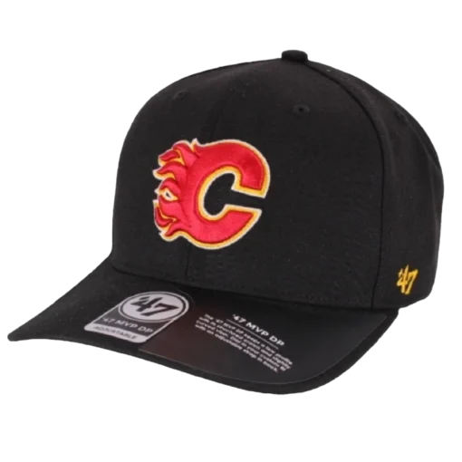 Calgary Flames svart justerbar NHL Keps - 47 Brand