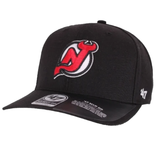 New Jersey Devils svart justerbar NHL Keps - 47 Brand