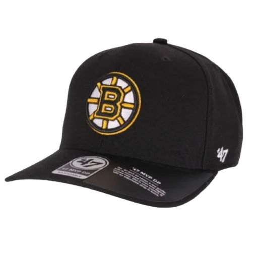 Boston Bruins svart justerbar NHL Keps - 47 Brand