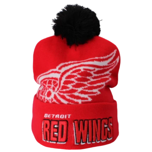 Detroit Red Wings - Röd Tofsmössa - Mitchell & Ness