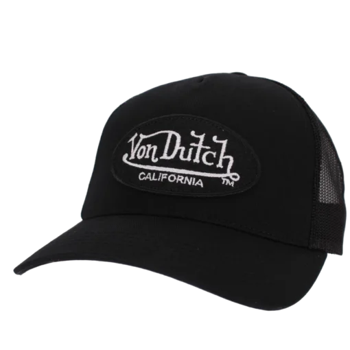 Von Dutch – Oval Patch – Helsvart truckerkeps