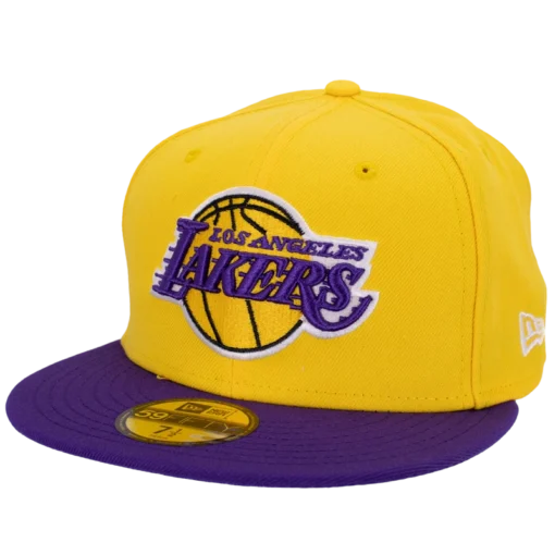 New Era - 59Fifty Los Angeles Lakers - Gul Fitted Keps