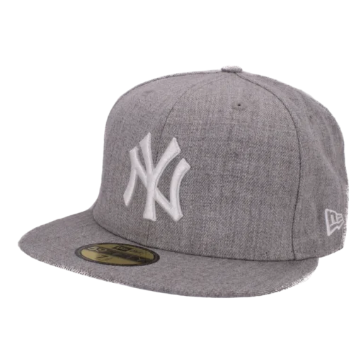 New Era – New York Yankees – Gråmelerad 59fifty Fitted keps