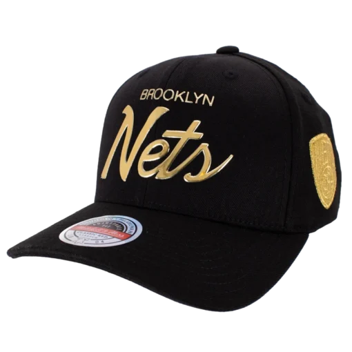 Mitchell & Ness - Brooklyn Nets - Svart Guld keps