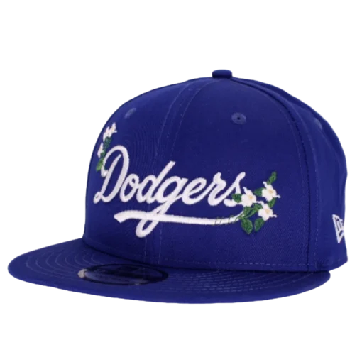 New Era - LA Dodgers Flower Wordmark - Blå 9Fifty Keps