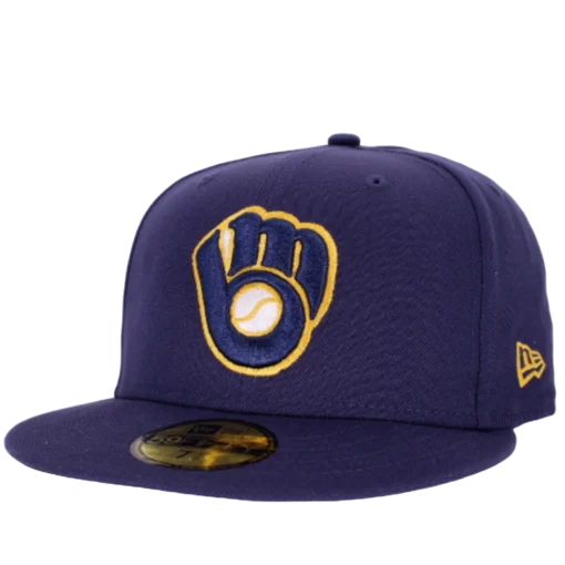 New Era - Milwaukee Brewers- Marinblå 59Fifty Fitted keps