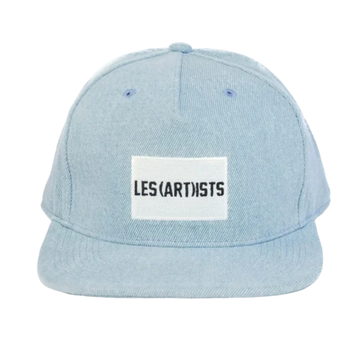 LES (ART)ISTS - Box Logo Snapback - Jeansblå Keps