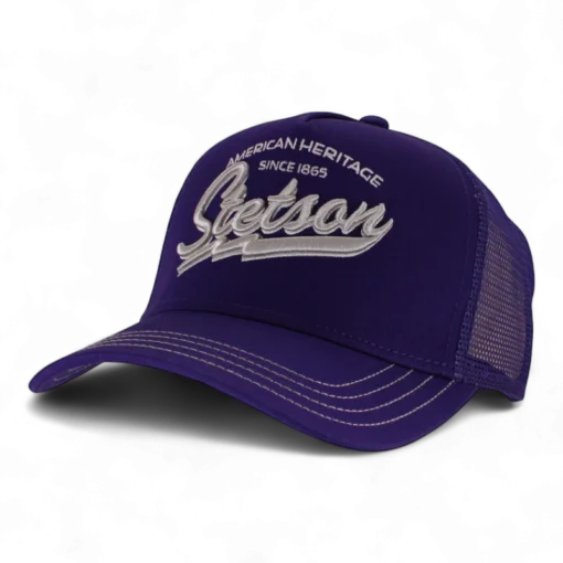 Stetson - Trucker Cap American Heritage Classic - Lila Truckerkeps