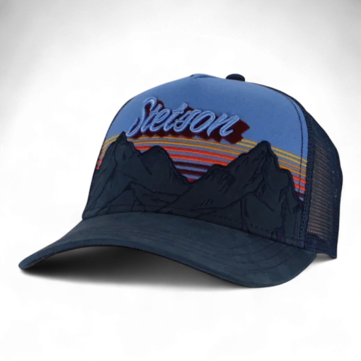 Stetson - Mountain Mist - Blå Truckerkeps