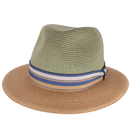 Stetson - Pork Pie Toyo - Mossa/Beige