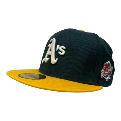 New Era - Oakland Athletics Wool Sidepatch - Grön/Gul 59Fifty fitted keps