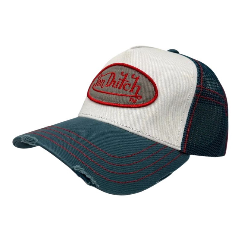 Von Dutch – Oval Patch – Blå/Vit keps