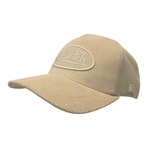 Von Dutch – Oval Patch – Vit/Beige keps