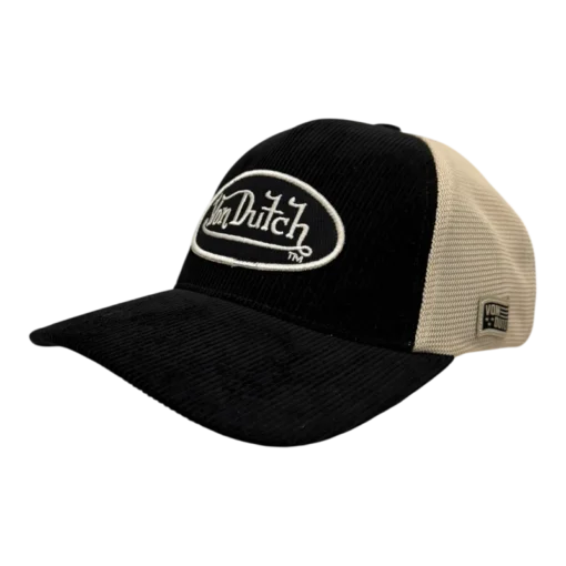 Von Dutch – Oval Patch – Vit/Svart keps