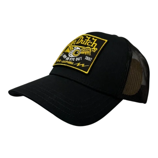 Von Dutch – Square Patch – Svart Truckerkeps