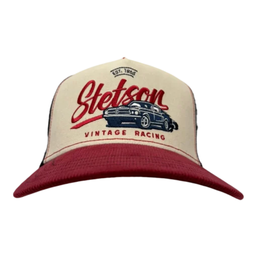 Stetson - Racing Vintage - Vit/Röd Justerbar Kepssecond view
