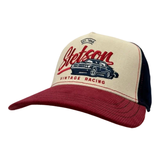 Stetson - Racing Vintage - Vit/Röd Justerbar Keps