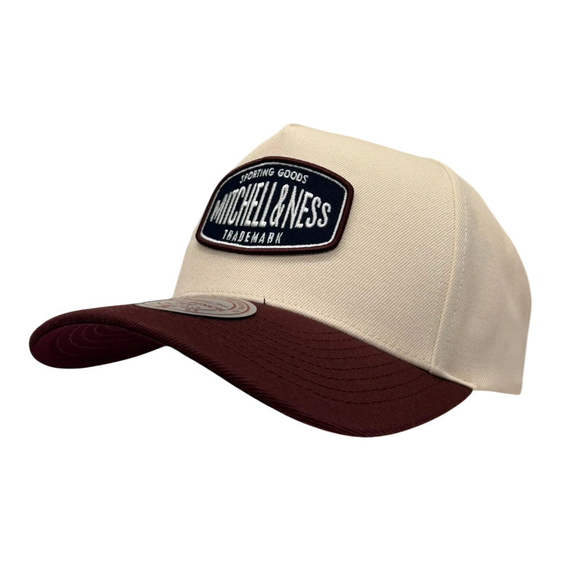 Mitchell & Ness - Sporting Pro Pinch - Krämvit/Burgundy Snapback