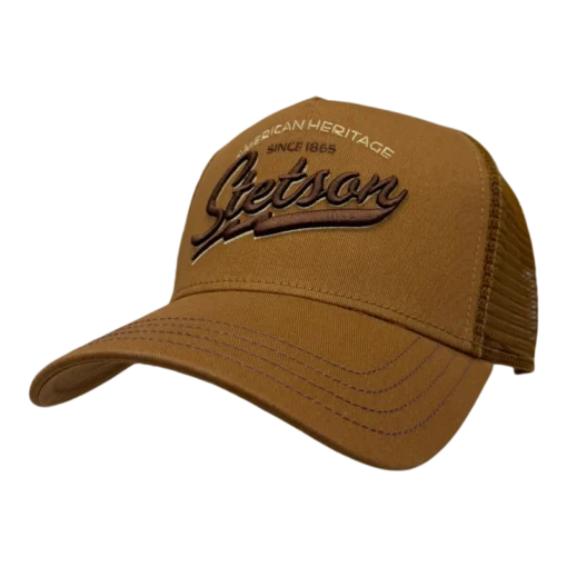 Stetson - Trucker Cap American Heritage Classic - Brun Truckerkeps