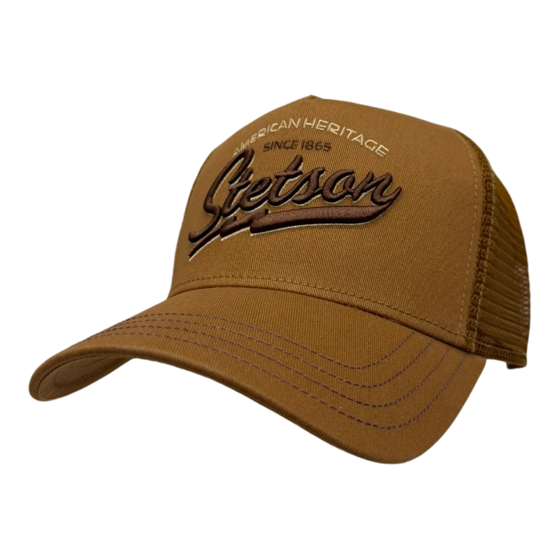 Stetson - Trucker Cap American Heritage Classic - Brun Truckerkeps