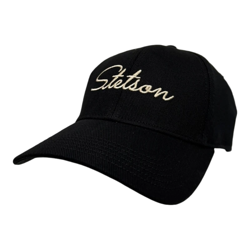 Stetson - Classic Lettering - Svart Justerbar Keps