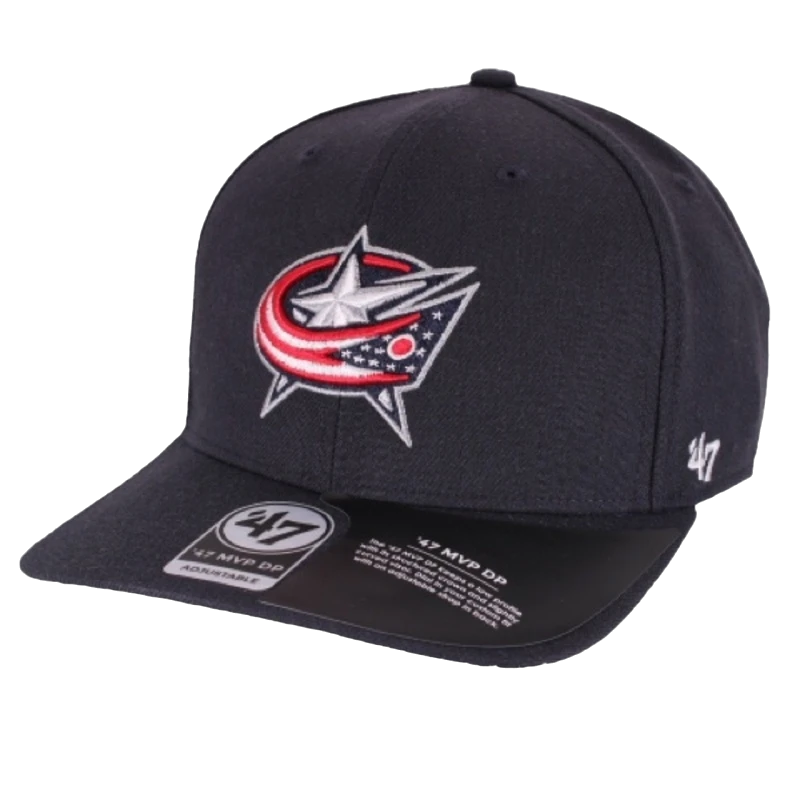 Columbus Blue Jackets marinblå justerbar NHL Keps - 47 Brand