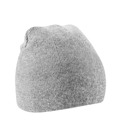 Beechfield - Beanie Knitted Hat - Heather Grå