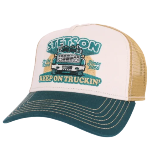 Stetson - Trucker Cap Keep On Trucking - Grön Truckerkeps