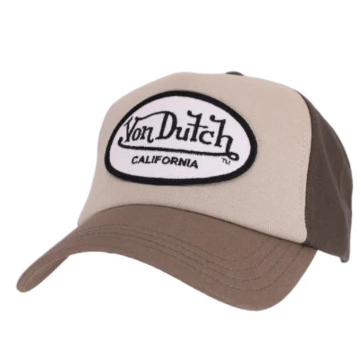 Von Dutch – Oval Patch Baseball – Grön Beige keps