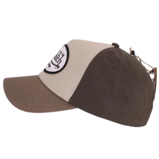 Von Dutch – Oval Patch Baseball – Grön Beige kepssecond view