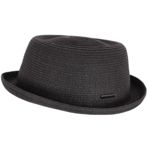 Stetson - Pork Pie Black Toyo - Svart Stråhatt