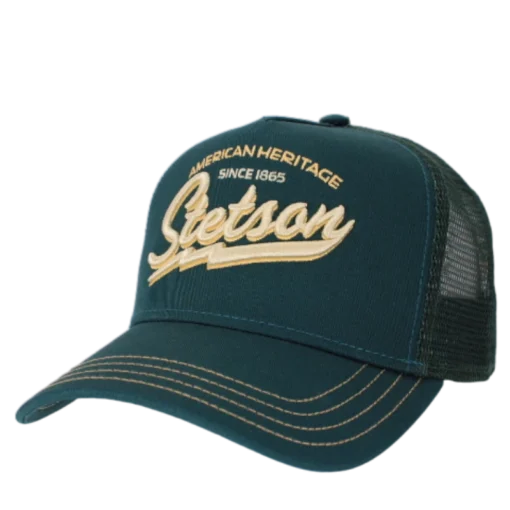 Stetson - Trucker Cap American Heritage Classic - Grön Truckerkeps