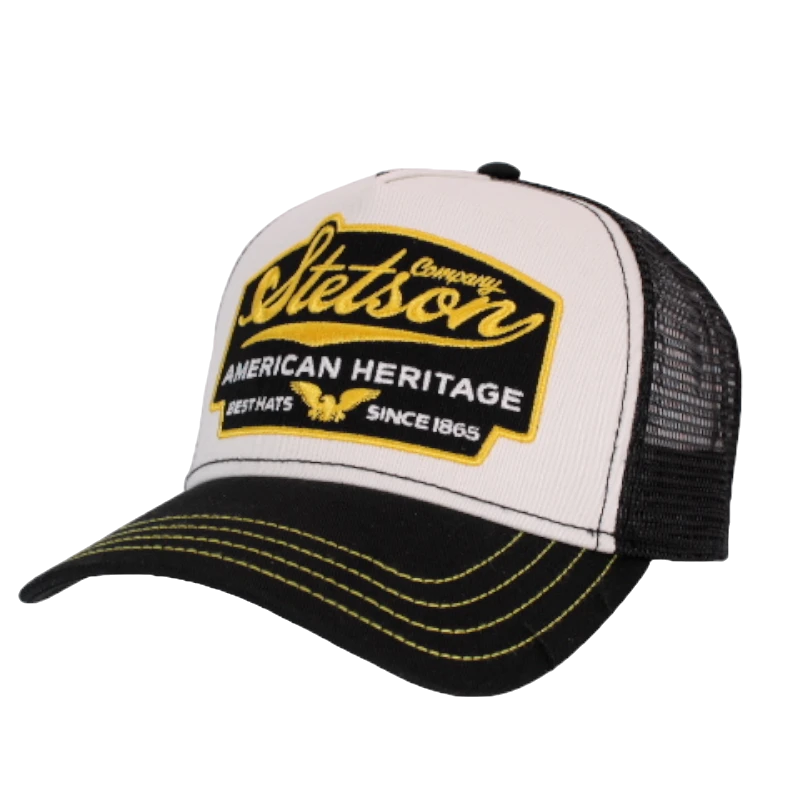 Stetson - Trucker Cap American Heritage - Svart Truckerkeps