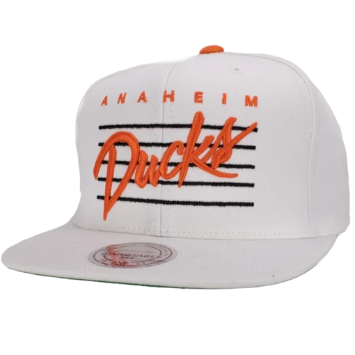 Mitchell & Ness - Anaheim Ducks - Vit NHL Keps