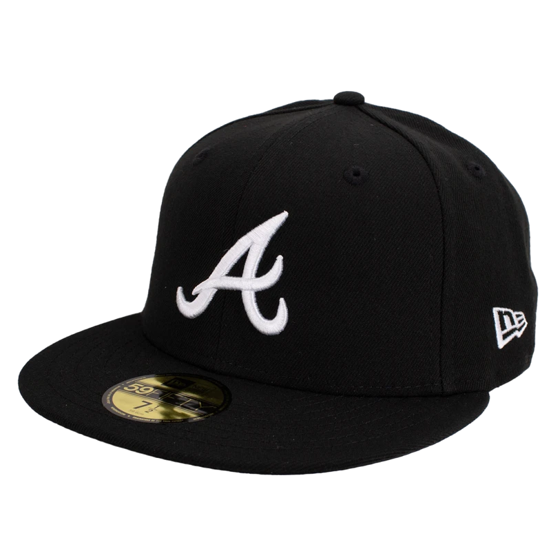 New Era – Atlanta Braves – Svart 59fifty Fitted keps
