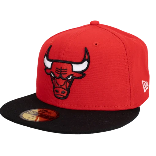 New Era - 59Fifty Chicago Bulls - Röd/Svart Fitted Keps