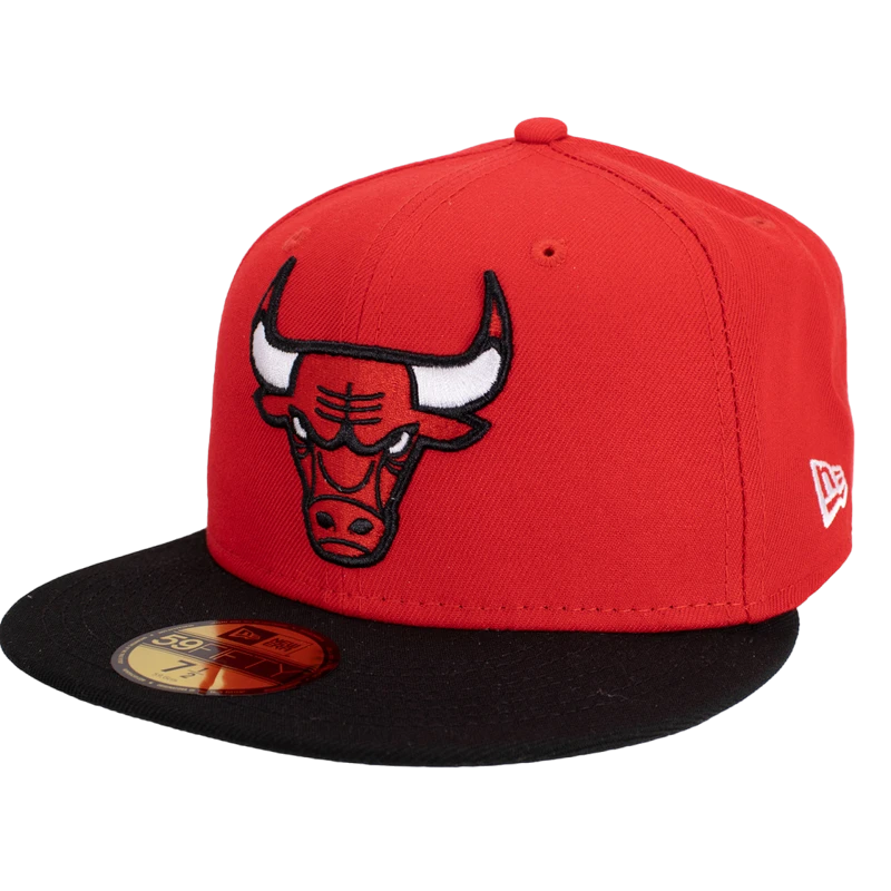 New Era - 59Fifty Chicago Bulls - Röd/Svart Fitted Keps