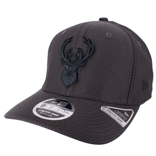 New Era - Milwaukee Bucks - Grå 9fifty keps hex tech