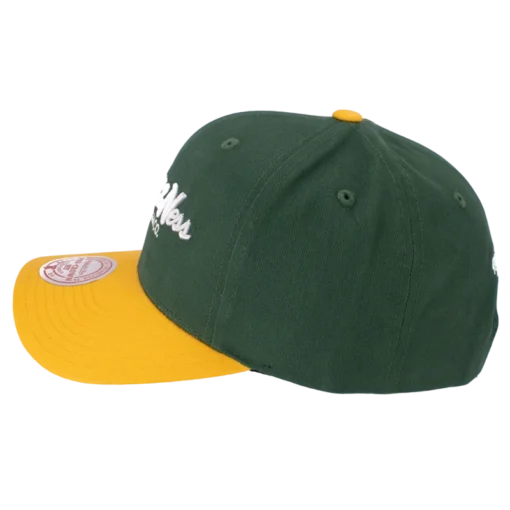 Mitchell & Ness - Pinscript - Grön / Gul kepssecond view