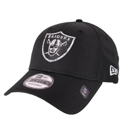 Oakland Raiders Svart NFL Reglerbar Keps - New Era 9Forty