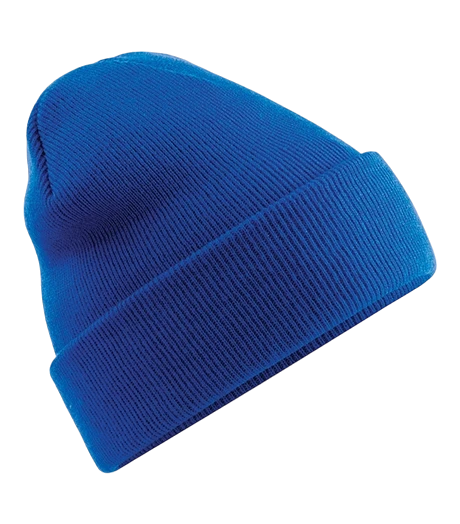 Beechfield - Knitted Hat, Blå mössa