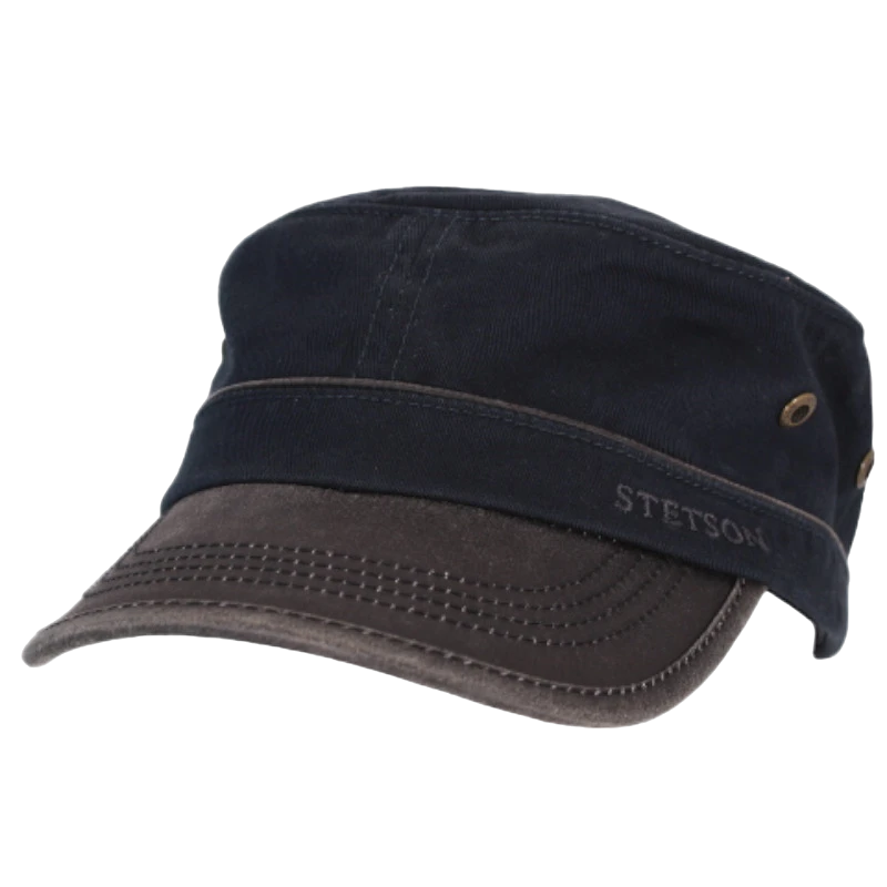 Stetson - Army Cap Cotton - Marinblå