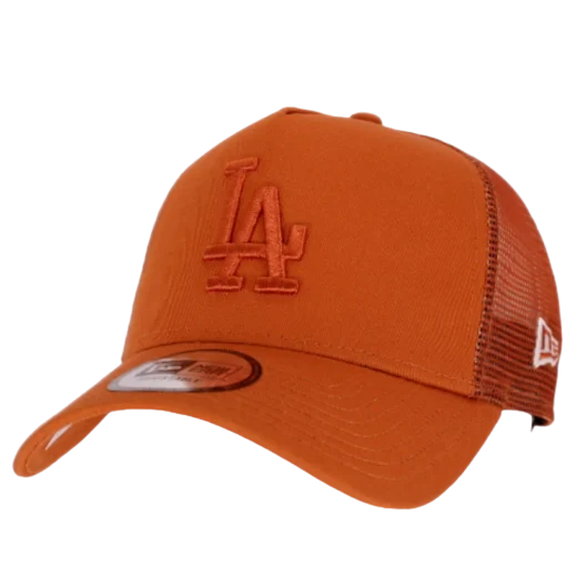 New Era - Tonal Mesh Trucker - Orange Los Angeles Dodgers truckerkeps