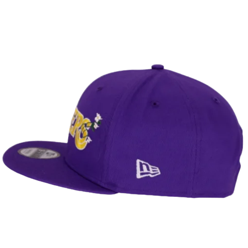 New Era - LA Lakers Flower Wordmark - Lila 9Fifty Kepssecond view