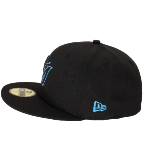 New Era - Miami Marlins - Svart 59Fifty Fitted kepssecond view