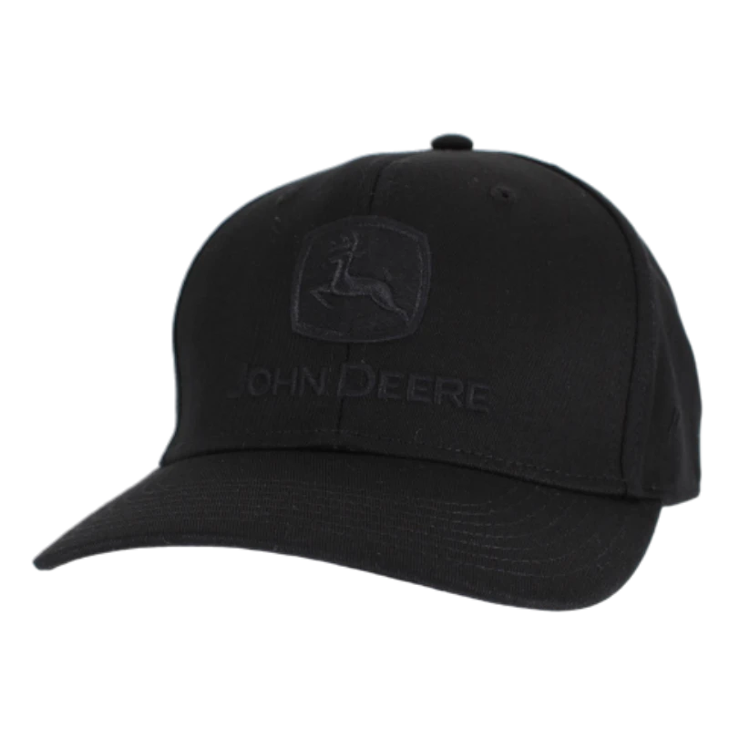 John Deere – Blackout Full Twill - Svart Reglerbar Keps