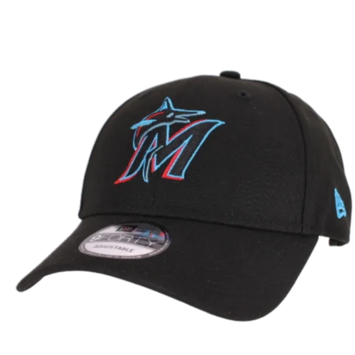New Era – 9Forty Miami Marlins - Svart Reglerbar Keps