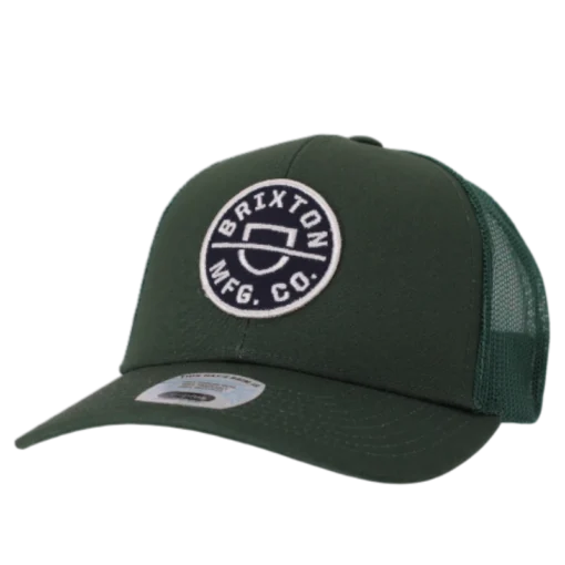 Brixton - Crest - Grön truckerkeps