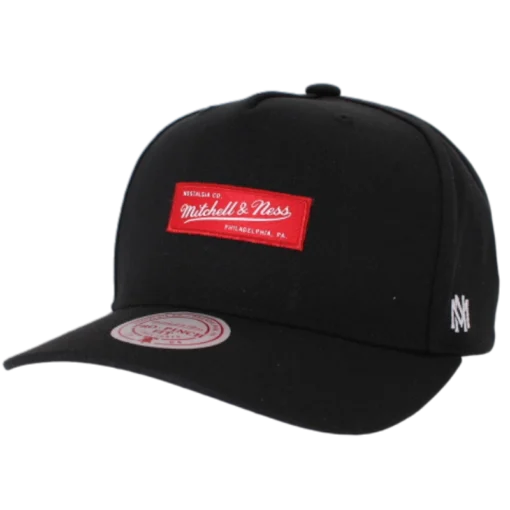 Mitchell & Ness - Box Logo Pro Crown - Svart Snap Back keps