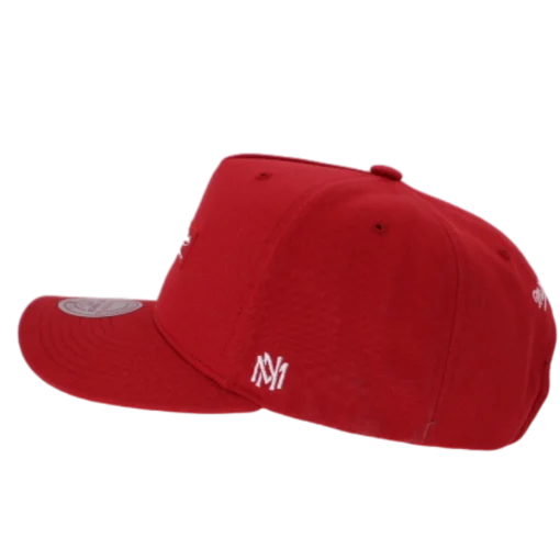 Mitchell & Ness - Box Logo Pro Crown - Röd Snap Back kepssecond view